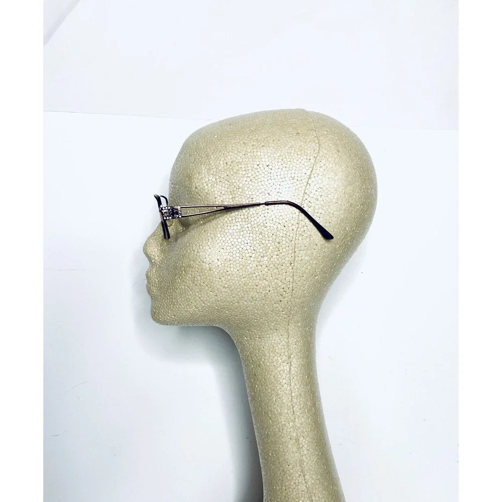 Versace Copper Metal Rectangular Glasses Medusa Temple Italy MOD1114 54 18 130